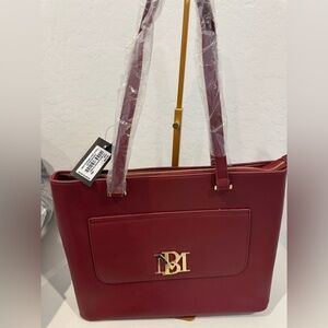 NWT-Badgley Mischka Red Tote Bag